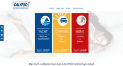 Desktop Screenshot of calypso-schlafsysteme.de
